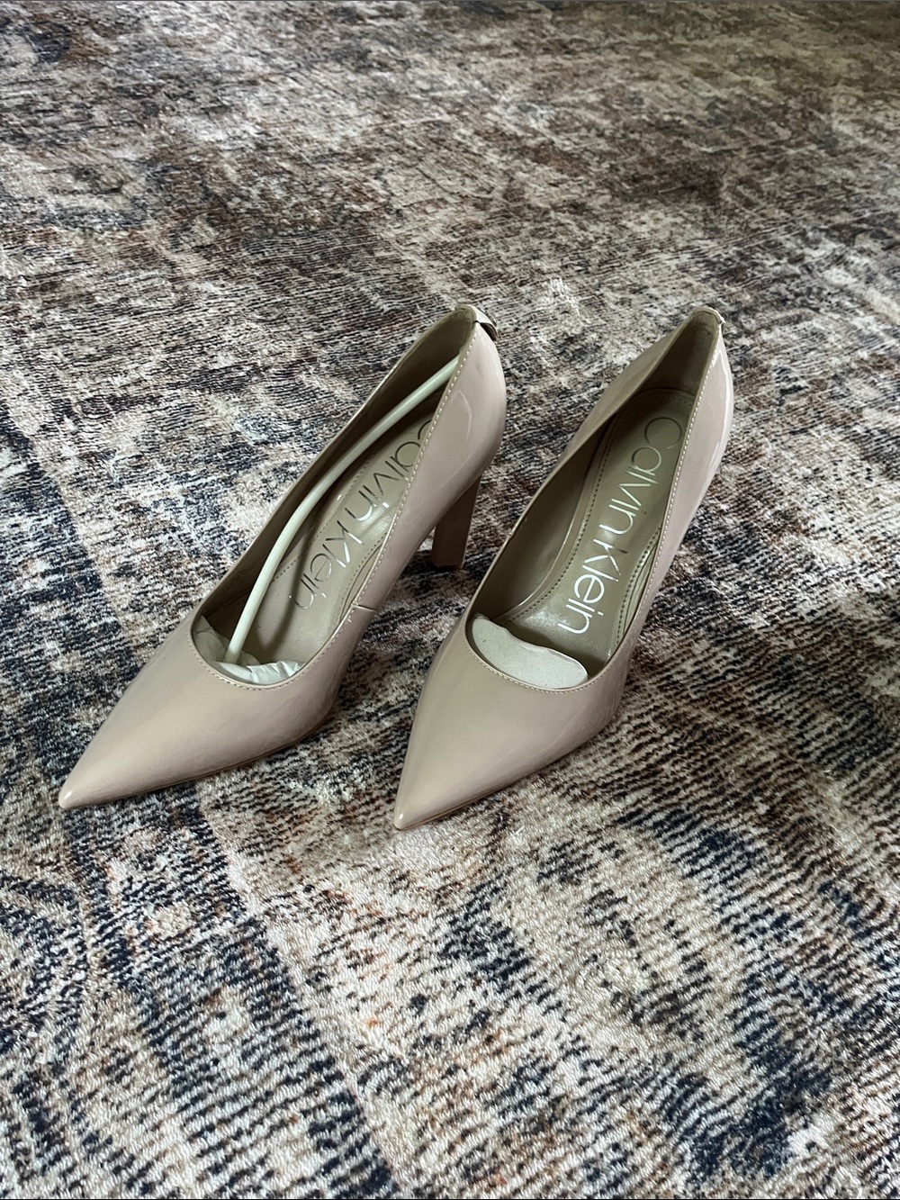 Calvin Klein Nude Pointed-Toe Pumps